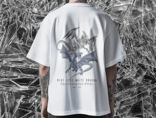 Playera Dragón Blanco De Ojos Azules